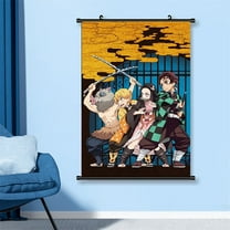Anime Demon Slayer Poster HD Print Canvas Painting Wall Art For Living Room Bedroom Office Decor 11.8x17.7inch, Unframed