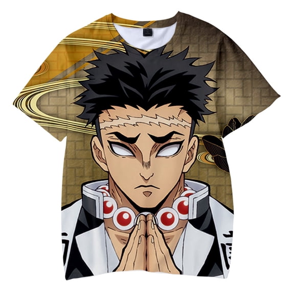 Anime Demon Slayer T shirt New Crewneck Short Sleeve Kids O-Neck Tshirt Boys Girls Streetwear Clothes Summer Unisex Tees