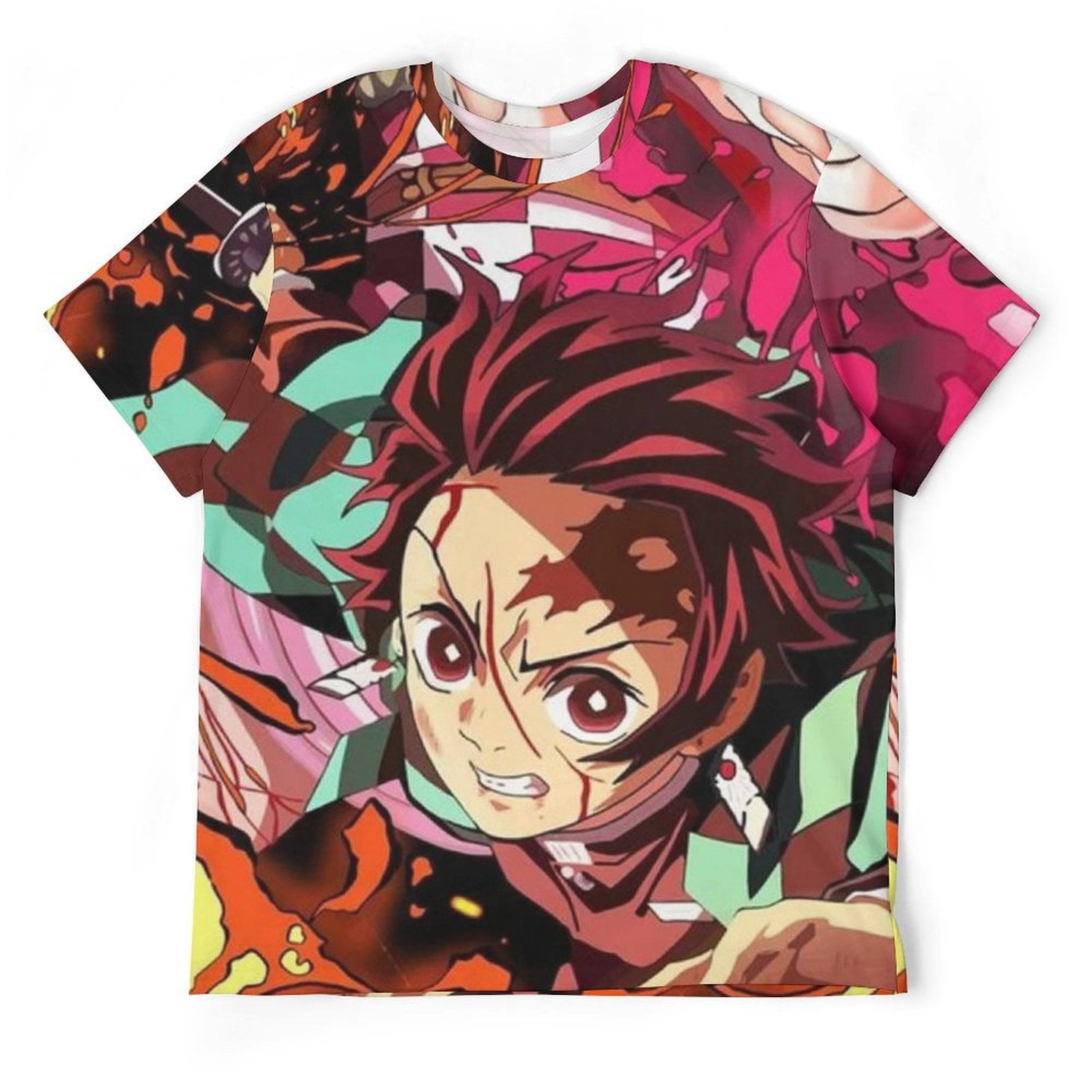 Anime Demon Slayer T-Shirt - Unisex Kawaii Casual 3D Print Tee With Free Keychain (Multiple Sizes) - View #12