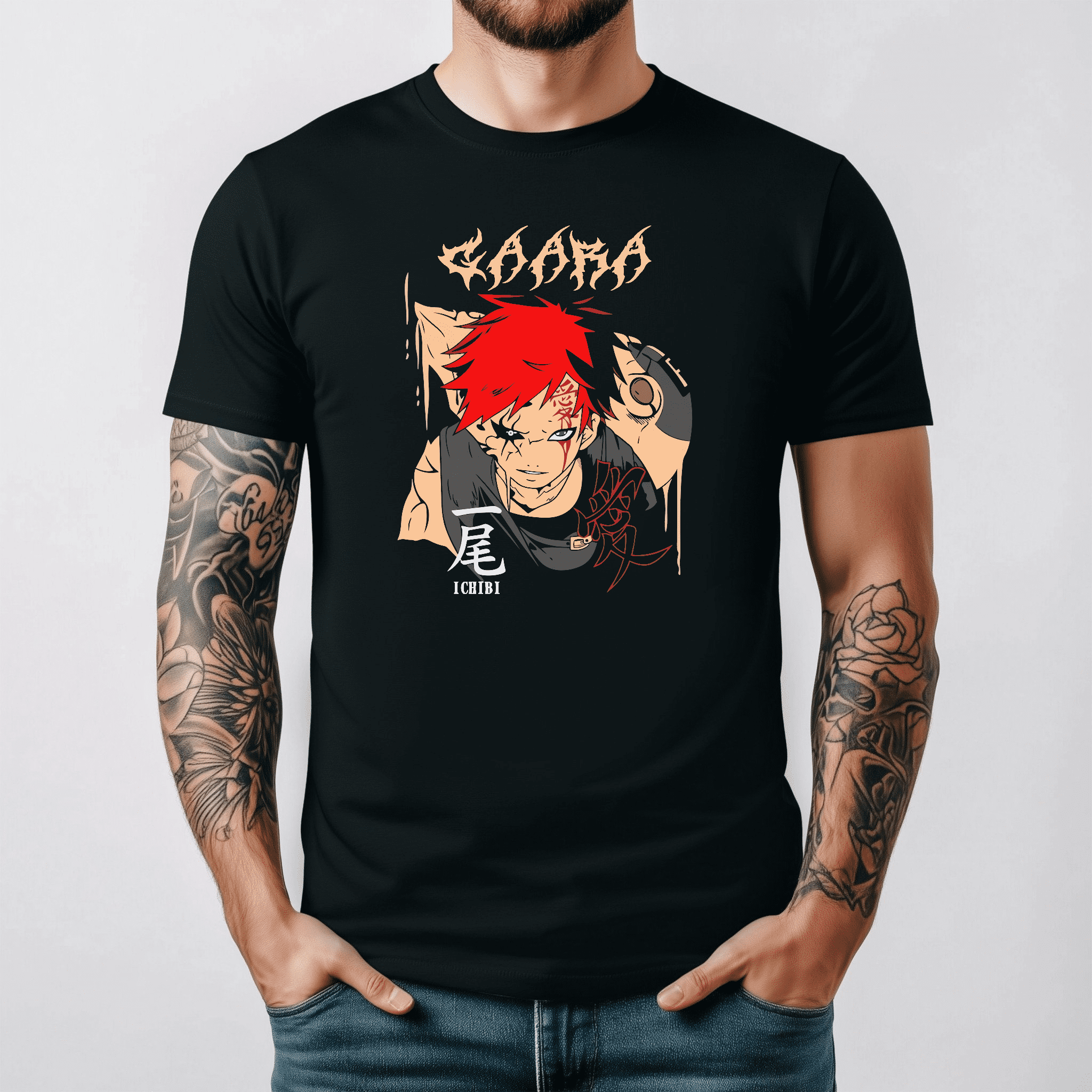 Anime Desert Sand Warrior Graphic T-shirt Japanese Manga Style,for ...