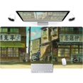 thumbnail image 1 of Anime Desk Mat Japanese Street Mouse Pad XXL Large Extended Gaming Mousepad Cute Aesthetic Retro Japan Town Computer Laptop Keyboard Mouse Mat for Women Girl Gamers Desk Pad 31.5x15.75 in, 1 of 6