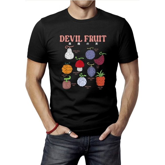 Anime Devil Fruit Varieties Illustration T-Shirt | eBay