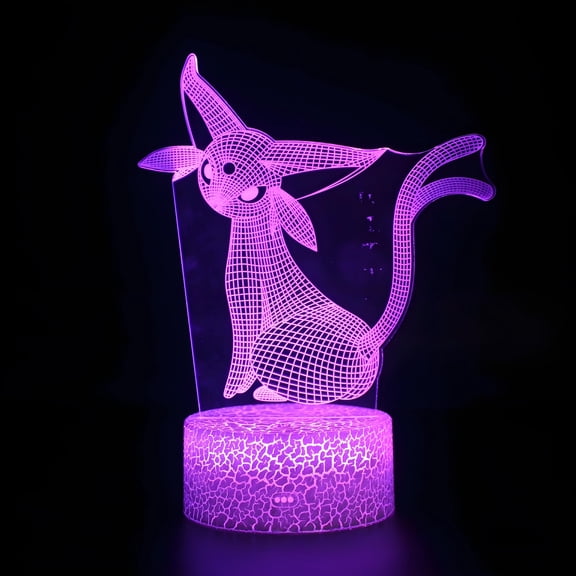 Anime Display LED Lamp, RGB Acrylic Optical Light, 16 Color Dimmable Night Lamp with Remote, Gaming Setup Decoration, Bedroom Accent Lighting