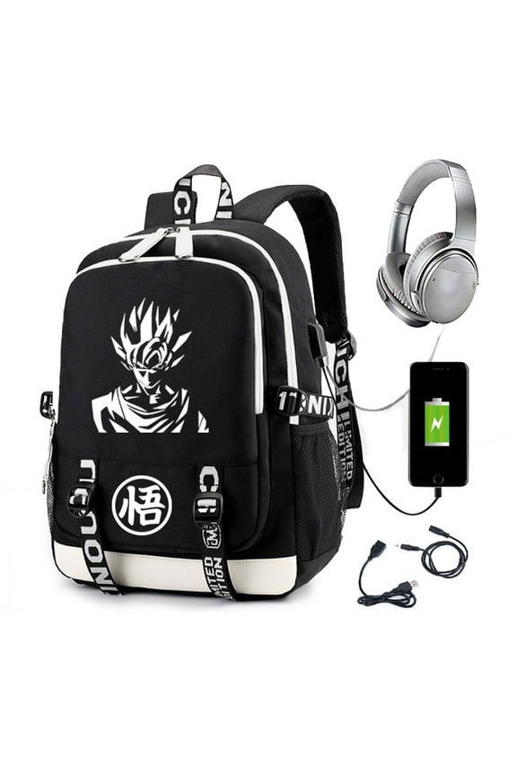 Anime Dragon Backpack Ball Cartoon Back Wukong Back To Schoolbag Student Usb Backpack Men Women Travel Bag Movie Toy Birthday Rucksack