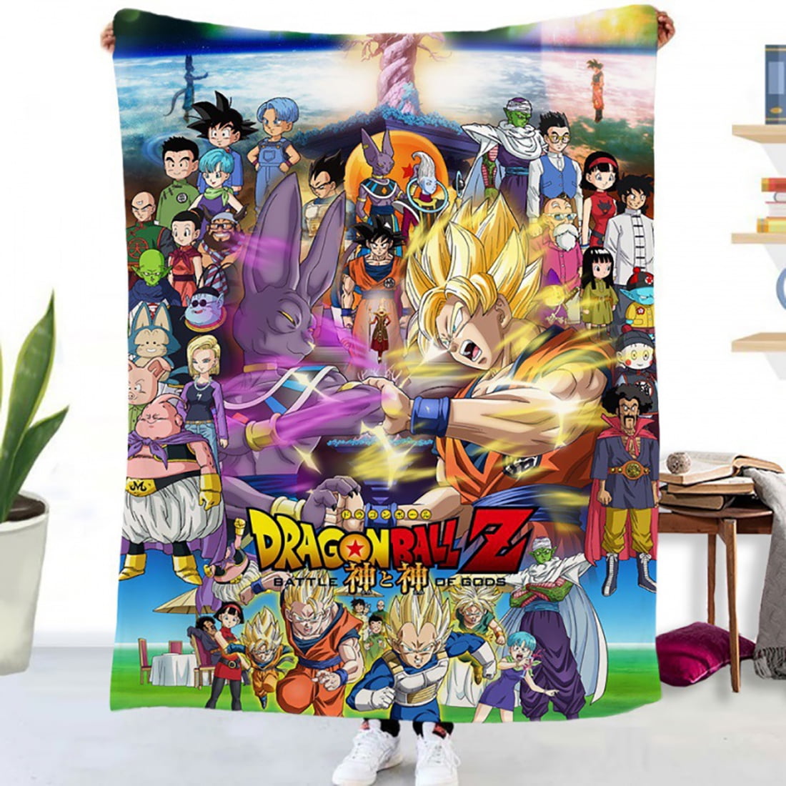 Anime Dragon Ball Blanket Cartoon Printing Flannel Air Conditioning