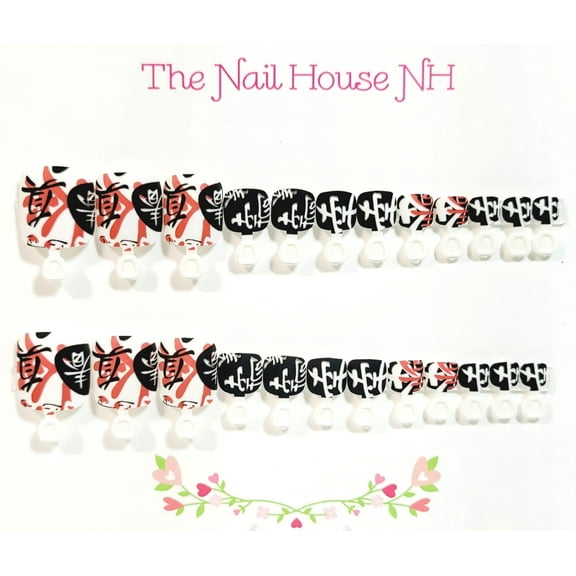 Anime Dreams Matte Press On Toe Nails - 24 Pieces - Artificial Nail Kit