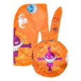 thumbnail image 1 of Anime Durag and Silk Bonnet 2pcs Set for Men Women, Silky Satin with Fabric Comfort Compression, Orange Ace, 1 of 7
