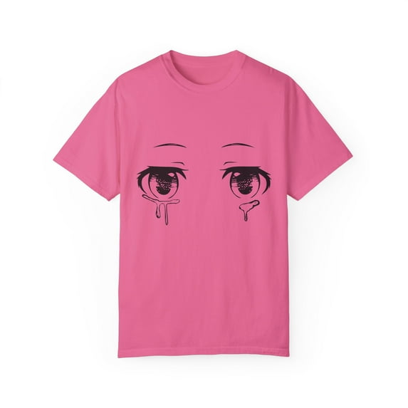 Anime Eyes Kawaii Cute Eyes Unisex Garment-Dyed T-shirt