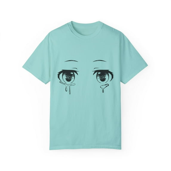 Anime Eyes Kawaii Cute Eyes Unisex Garment-Dyed T-shirt