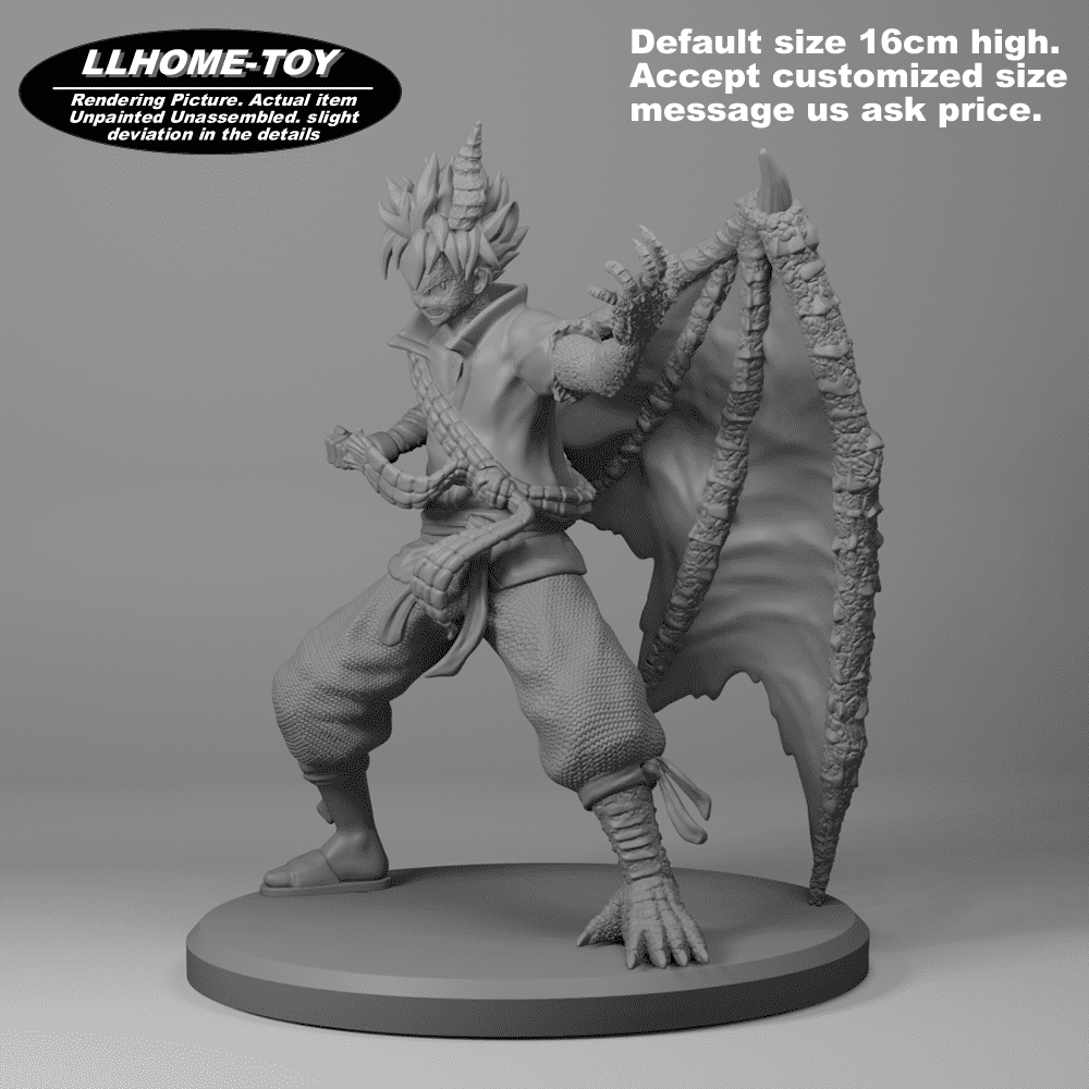 Anime FT Etherious Natsu Fire Dragon Resin 3D Print GK Figure DIY Model ...