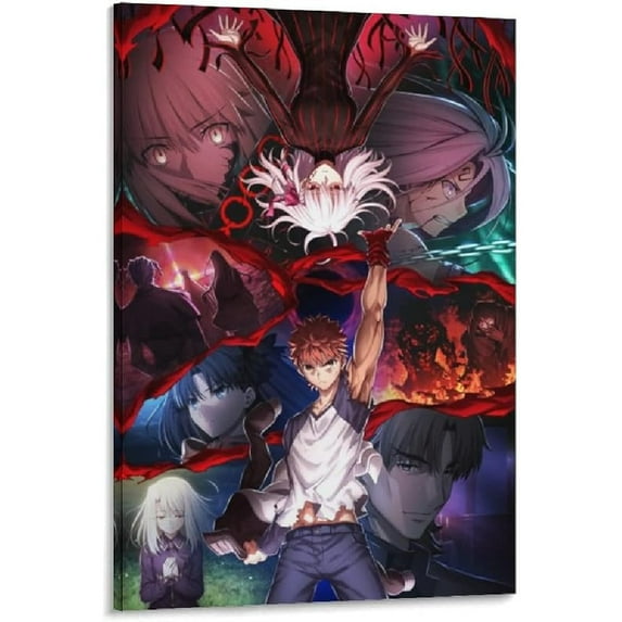 Anime Fate Stay Night Poster Canvas Wall Art Prints Poster Gifts Photo Picture Painting Posters Room Decor Home Decorative 16x24inch(40x60cm)