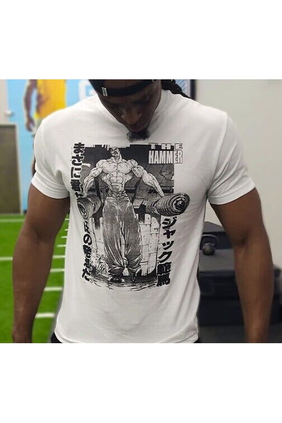 Anime Fighter Inspired Gym Tee Pump Cover Workout Shirt For Men