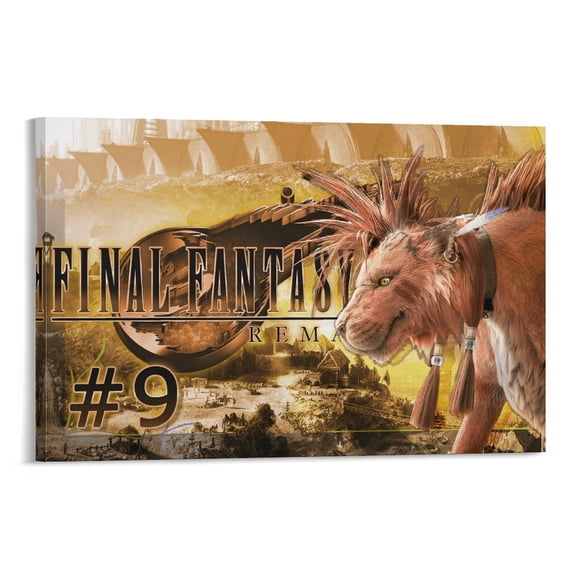 Anime Final Game Fantasy 7 Rebirth Art Game Poster Posters Art Print Wall Photo Paint Poster Hanging Picture Family Bedroom Decor Gift 24x36inch(60x90cm)