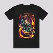 Anime Fire Breathing T-Shirt Size S-5XL, Gift For Friends, For Kids