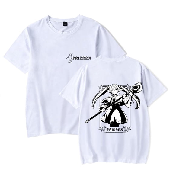 Anime Frieren Beyond Journey's End T-Shirt Summer Men/Women Short Sleeve Streetwear Tshirt Fashion Tops