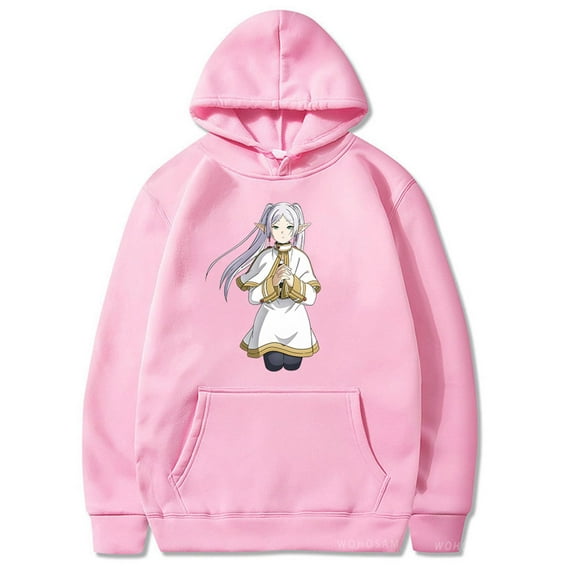 Anime Frieren Hoodie Unisex Fren Hoody Long Sleeve Pullover Casual Sweatshirts Beyond Journey's End Merch Cosplay