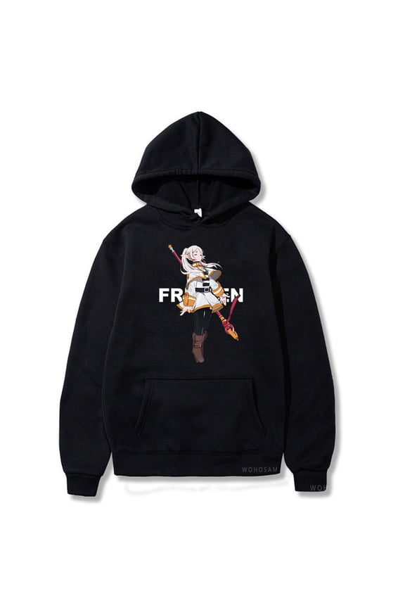 Anime Frieren Hoodie Unisex Fren Hoody Long Sleeve Pullover Casual Sweatshirts Beyond Journey's End Merch Cosplay