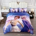 Anime Frozen 3piece set series Bed Set 3D Anime Duvet Cover Manga