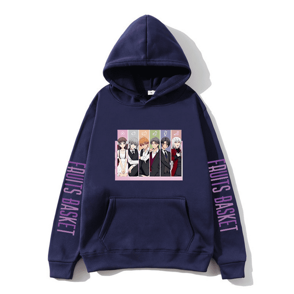 Anime Fruits Basket New Logo Pullover Hoodies Merch Men Women Fashion Long Sleeve Hooded Sweatshirt