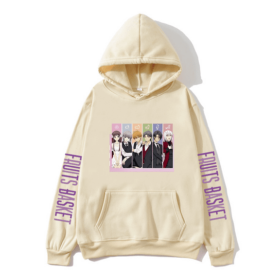 Anime Fruits Basket New Logo Pullover Hoodies Merch Men Women Fashion Long Sleeve Hooded Sweatshirt