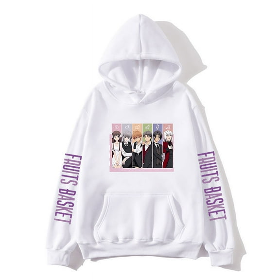 Anime Fruits Basket New Logo Pullover Hoodies Merch Men Women Fashion Long Sleeve Hooded Sweatshirt
