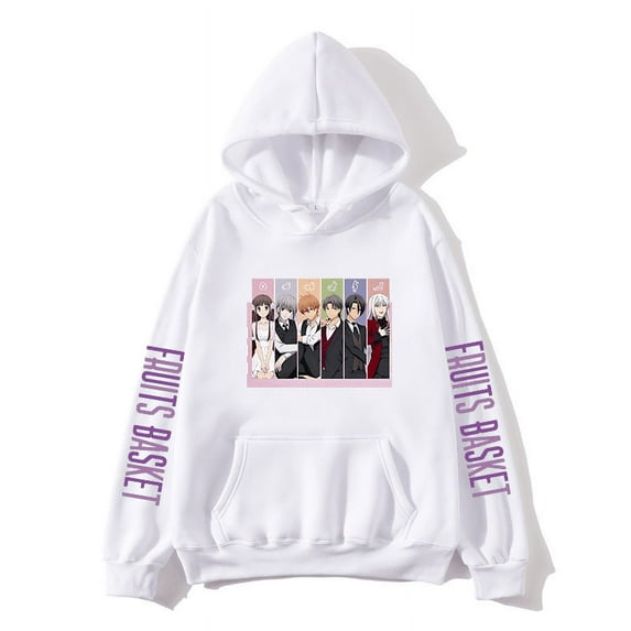 Anime Fruits Basket New Logo Pullover Hoodies Merch Men Women Fashion Long Sleeve Hooded Sweatshirt