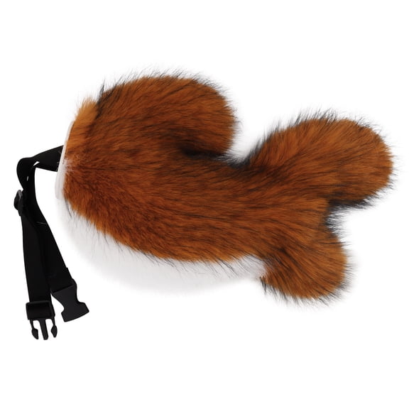 Anime Furry Dog Fox Tail Costume Accessory,Halloween Plush Fursuit Animal Theme Dog Fox Wolf Tails Outfit