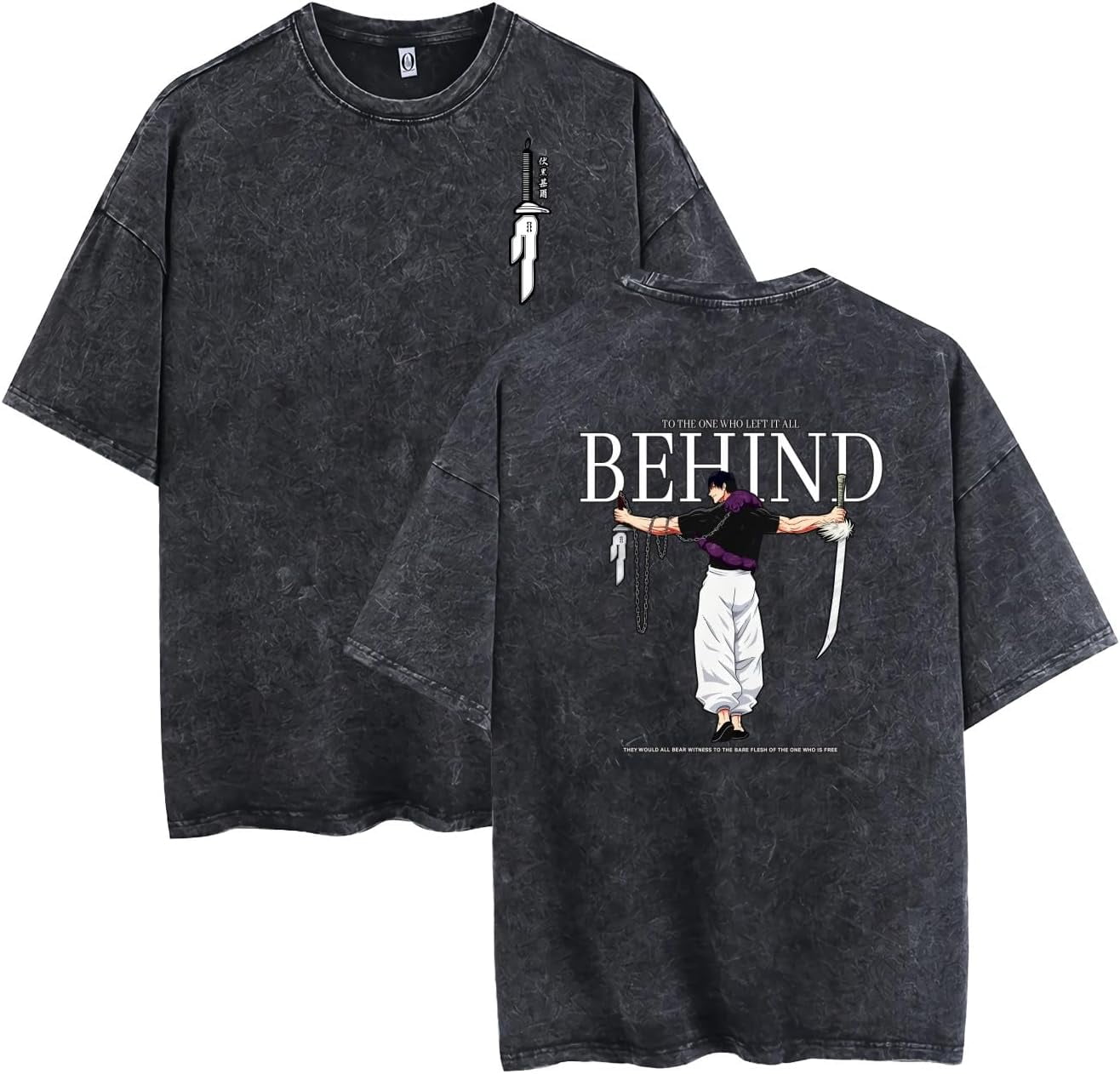 KJCEWSTX Anime Fushiguro Toji T-Shirt, Jujutsu Kaisen Cosplay Tee