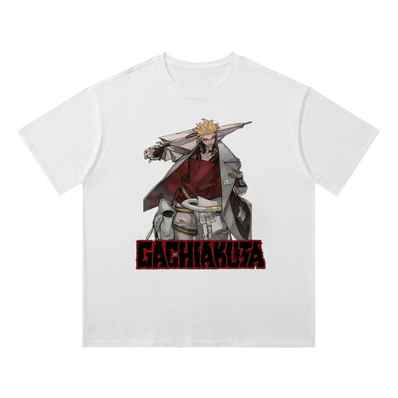 Anime GACHIAKUTA merch T-shirt Round neck loose cotton short sleeve tops