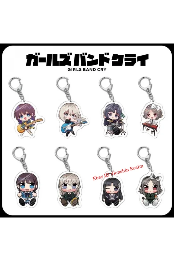 Anime GIRLS BAND CRY Iseri Nina Acrylic Keychain Decor Backpack Pendant Gift