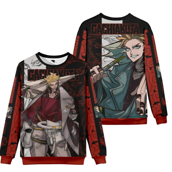 Anime Gachiakuta Sweatshirt Men's and Women's Round Neck Pullover Long Sleeve Shirt