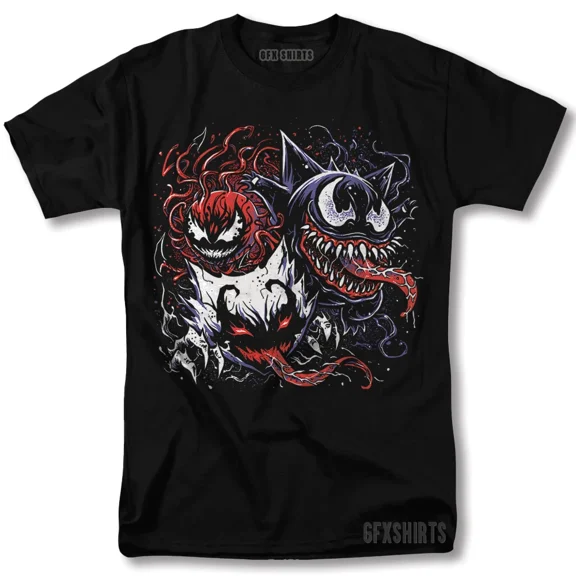 Anime Ghost Venom Graphic Shirt Anime Manga Otaku T-Shirt Anime Manga Shirt Tee