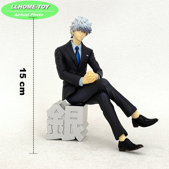 Anime Gintama Sakata Gintoki Suit Ver. Action Figure Statue Toy Gift Desk decor