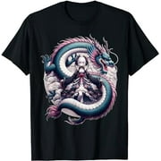 Anime Girl Gothic Waifu Japanese Kawaii Pastel Otaku Dragon T-Shirt