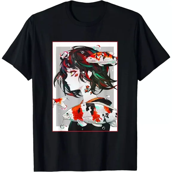 Anime Girl Japanese Aesthetic Otaku Style Kawaii Art Gift Unisex T-Shirt