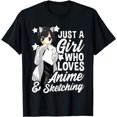 thumbnail image 1 of Anime Girl Just A Girl Who Loves Anime and Sketching Drawing T-Shirt, 1 of 5