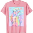 thumbnail image 1 of Anime Girl Pastel Kawaii Waifu Elves Softstyle Unisex T-Shirt, 1 of 5