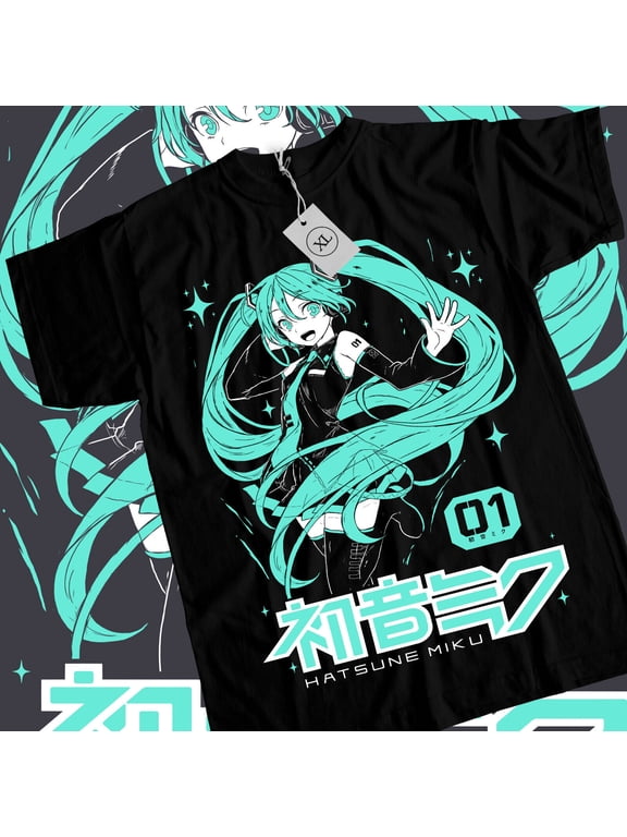 Anime Girl Shirt Kawaii Vocal Inspired Miku Graphic Tee
