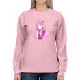 thumbnail image 1 of Anime Girl Shy W Heart Sweatshirt Women -Image by Shutterstock, Female 5X-Large, 1 of 4