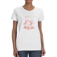 thumbnail image 1 of Anime Girl Smiling T-Shirt Women -Image by Shutterstock, Female 3X-Large, 1 of 4