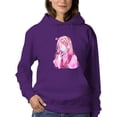 thumbnail image 1 of Anime Girl W Face Mask Hoodie Women -Image by Shutterstock, Female 4X-Large, 1 of 4