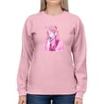 thumbnail image 1 of Anime Girl W Face Mask Sweatshirt Women -Image by Shutterstock, Female XX-Large, 1 of 4