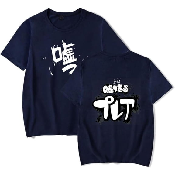 Anime Girls Band Cry Awa no Usotsuki T-shirt Women's men's retro casual summer round neck short sleeved T-shirt