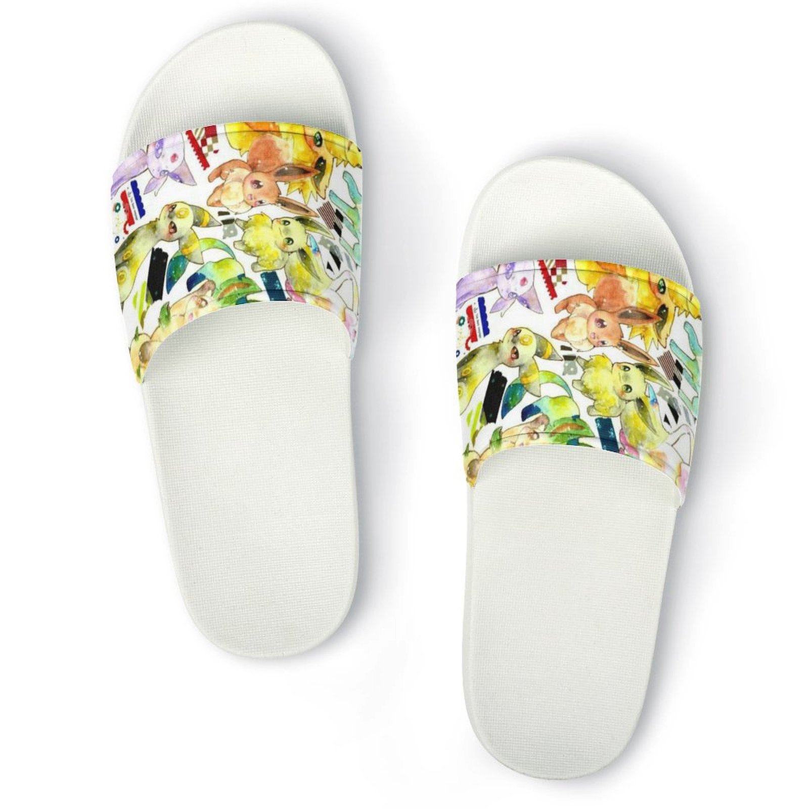 Anime Go Eevee Evolutions House Slides Non Slip Quick Drying Shower