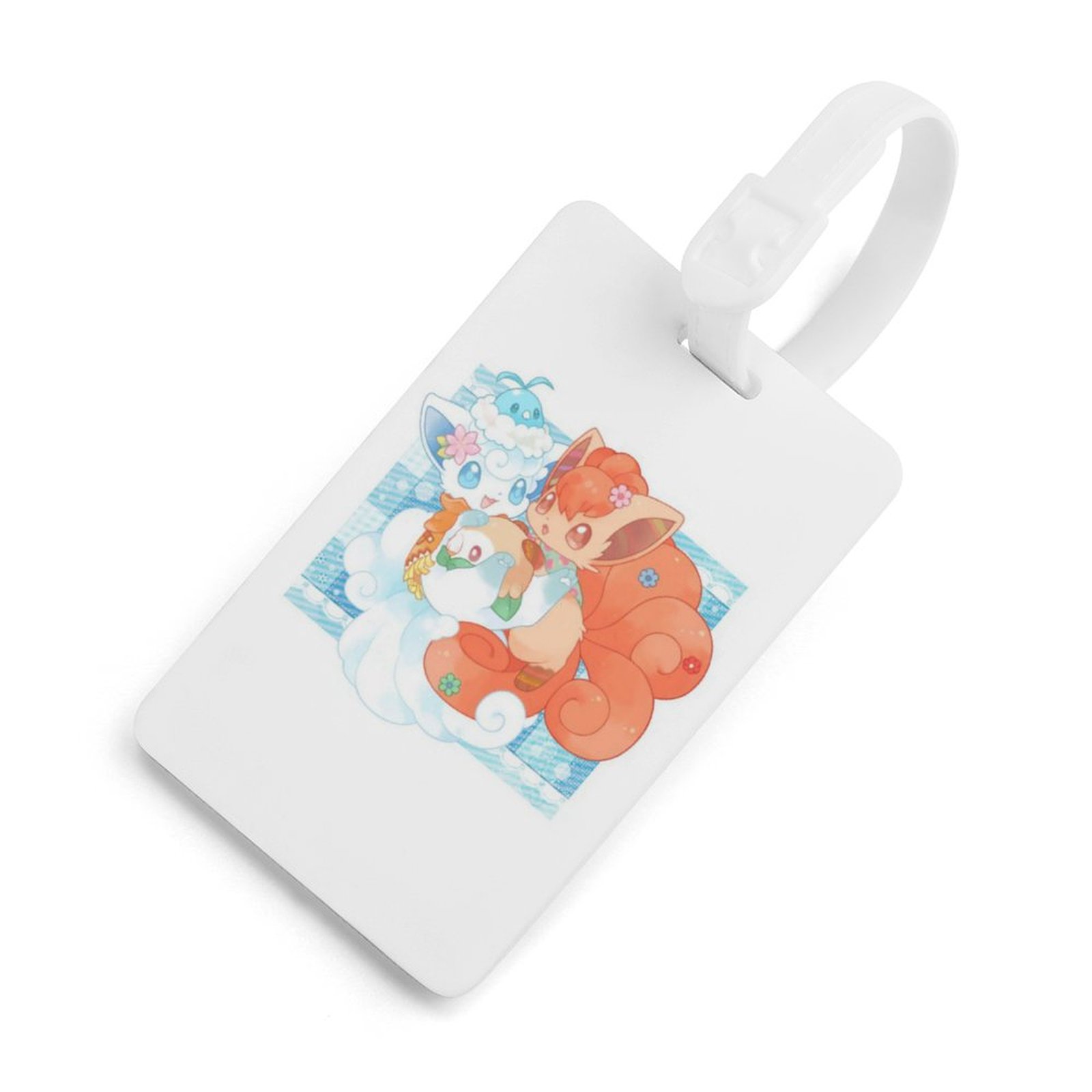 Anime Go Eevee Evolutions Luggage Tags for Suitcases, Colorful Unique Travel Baggage Bag Tags