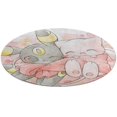 Anime Go Eevee Evolutions Round Area Rug Circle Carpet Blanket Rug