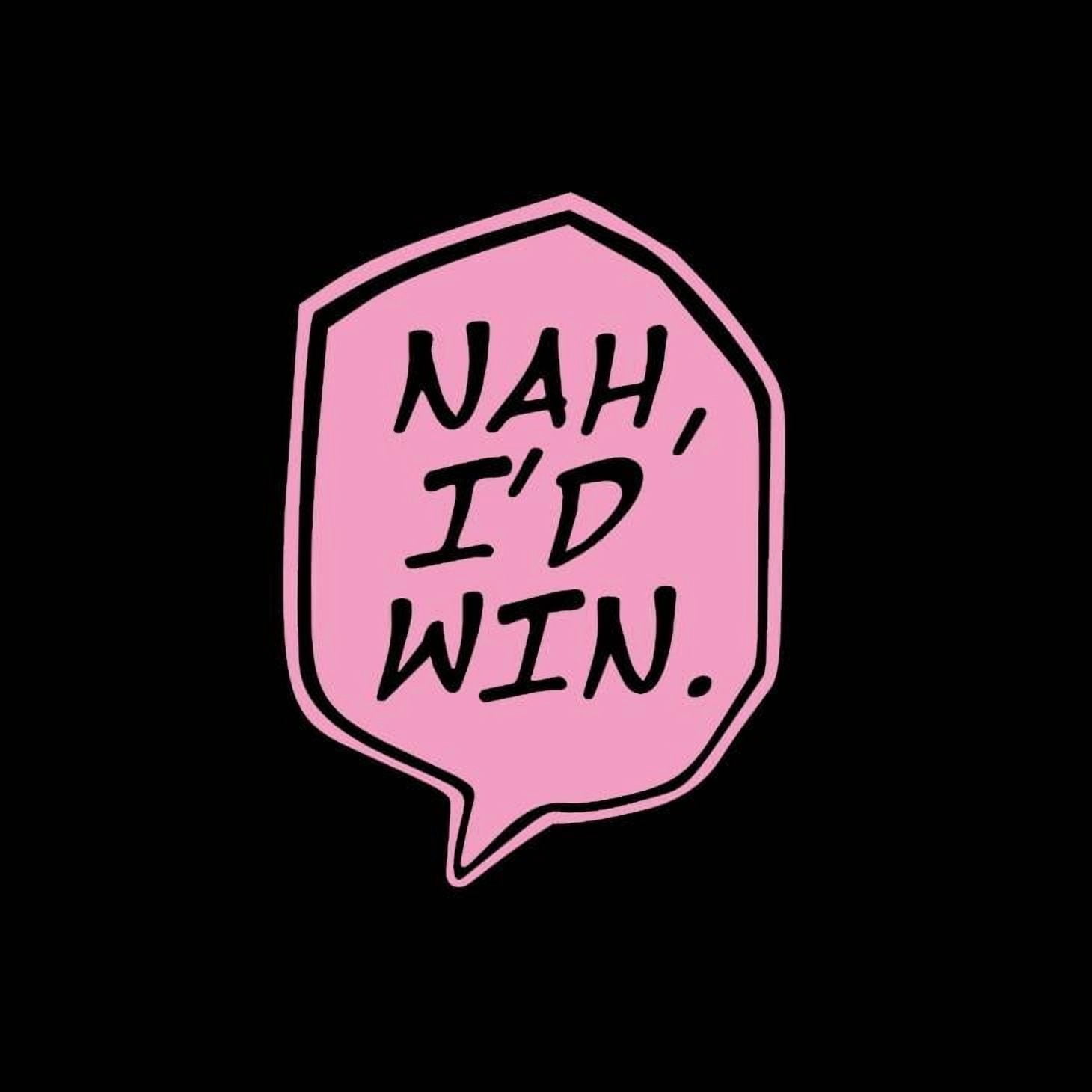 Pink Win Sticker Anime Gojo Nah, I'd Win. Vinyl Decal Sticker UV & Waterproof Bumper ...