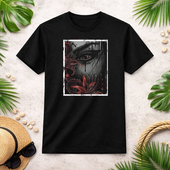 Anime Goth Sad Japanese Abstract Art Emotion Gothic T-Shirt - Walmart.com