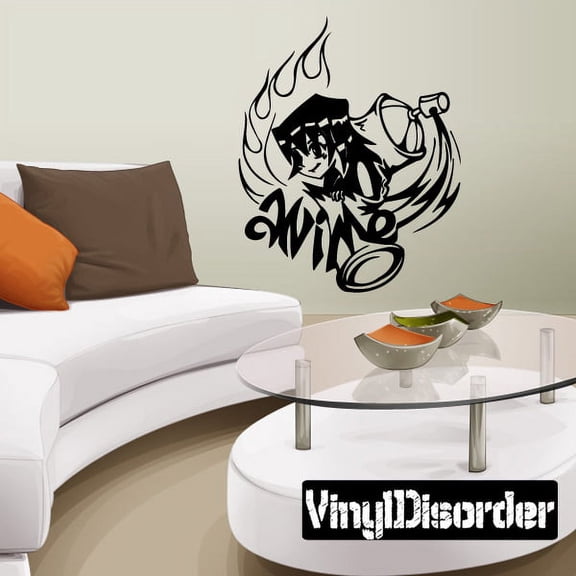 Anime Graffiti Decal - 36 Inches