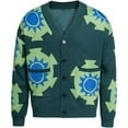thumbnail image 1 of Anime Green Cardigan Kimono Sweater Women Men Knitted Jacket Coat, 1 of 6